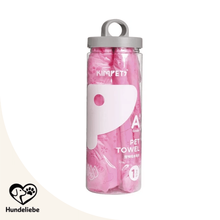 Hundehandtuch saugstark in Rosa