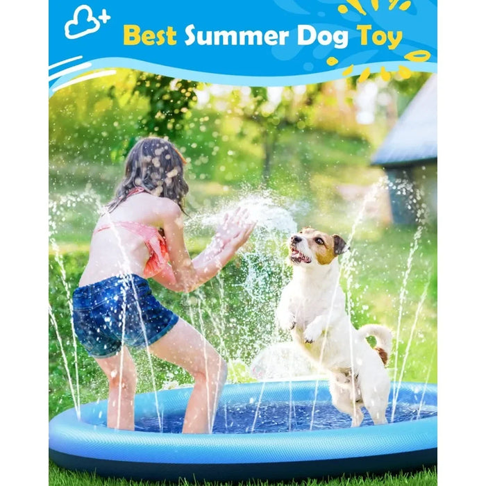Wasserspielmatte für Hunde, rutschfest bis 170 cm