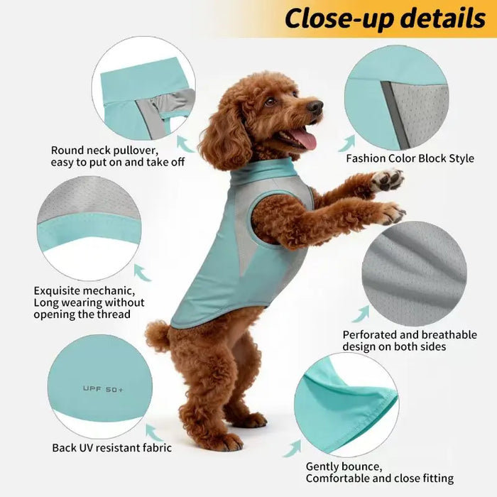 Kühlweste für Hunde mit UV-Schutz, L bis 6XL
